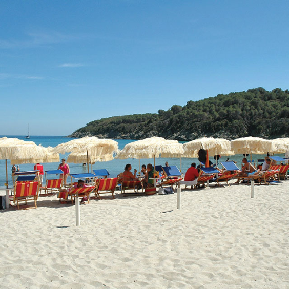 sunbathing on fetovaia beach